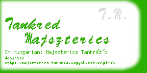 tankred majszterics business card